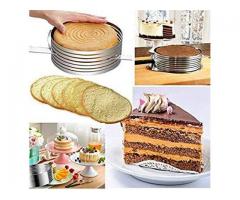 Cake Leveler Slicer, Adjustable Cake Rings, Cake cutter, 7-Layer Stainless Steel Cake Slicier