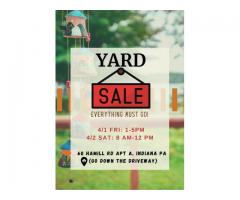 Yard Sale 4/3 Sat 8-12