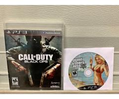 Call Of Duty Black Ops & GTA 5 PS3 Bundle For Sale