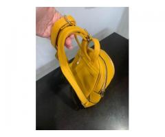 Yellow Backpack Purse from Italy