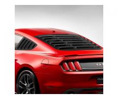2015-2018 Ford Mustang Coupe 3Pcs Vintage Style Rear + L / R Quarter Side Window Louvers