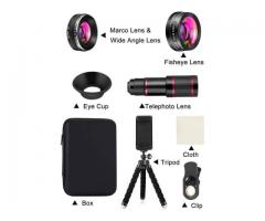 Cell Phone Camera Lens Kit 4 in 1, Telephoto, Wide, Macro, More, NEW
