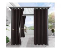 Blackout Curtain Outdoor - Outdoor Deck Grommet Curtains for Patio Pergola Waterproof Sunlight 2