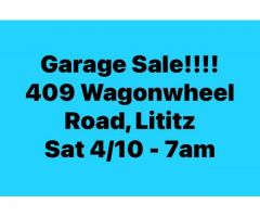 Garage Sale -Sat 4/10 409 Wagonwheel Road Lititz