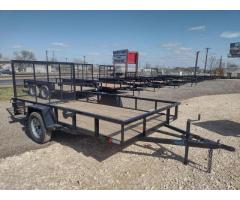 2021 Salvation Trailers 78 X 12 Single Axle Gated Utility Trailer