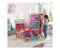 KidKraft Wooden Uptown Dollhouse with 36 Accessories Included Multicolor - 48 x 25 x 46 inches