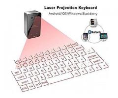 AGS Laser Projection Bluetooth Virtual Keyboard & Mouse for iPhone, Ipad, Smartphone and Tablet