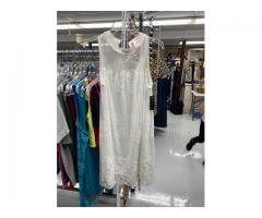 Large white lace dress