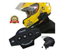 Motorcycle Helmet Headset Wireless Bluetooth Headphone Speaker Hands-Free BT-10 NEW