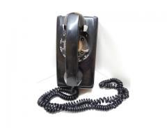 Vintage 1960 Black Northern Electric Rotary Dial Wall Mount Telephone NE 593