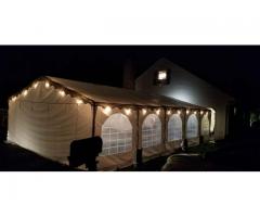 tent 32x20 heated for rent