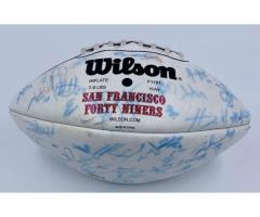 Wilson F1191 Signed San Francisco Forty SF Niners 49ers Football Team Autographs