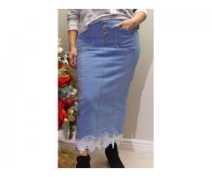 Long Jean skirts