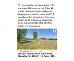 Property for Sale with Barn in Rising Sun