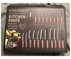 Everrich Kitchen Knife 20 Pc Set Excellent Quality Durable Nice Group