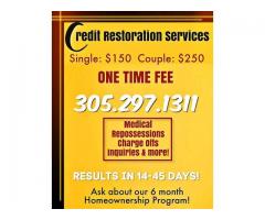 6 month homeowner program/ CREDIT RESTORATION
