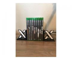 3D printed Xbox video game bookends set