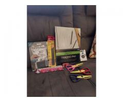Miscellaneous art and craft supplies