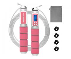Jump Rope with Electronic Counter Pink FAST SHIPPING