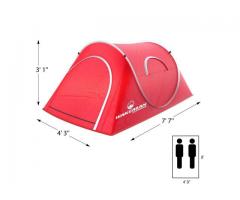 Pop Up Camping Tent Water Resistant 2 Person Outdoor Enclosure