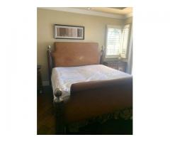 King Bedroom Set with 2 night Stands and mattress
