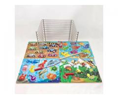 Melissa and Doug Wire Puzzle Rack and Magnetic Puzzles