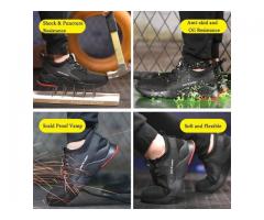 Anti Nail Steel Toe Men's Work Shoes Size 9.5