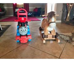 Thomas train and horse