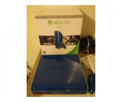 RARE Blue special edition xbox 360 in box with 8 games and all hook ups.