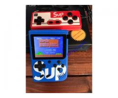 New SUP PLUS Retro Game Boy Handheld+400 Games TV Hookup+2 Player Controller!-Blue