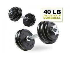 40LB Adjustable Dumbbell Set