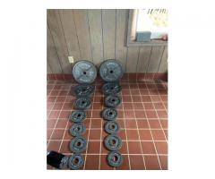 255 lbs of Olympic weight plates