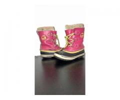 Sorel Girls Pink Boots size 1