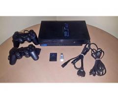 Sony PS2 console with 2 controllers with PS2 & PS1 games