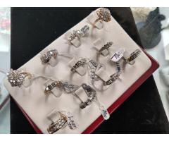14 Kt Gold Diamond Anniversary Rings
