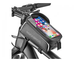 Waterproof Bike Phone Mount Top Tube Bag Bike Phone Case Holder up to 6.5 inch phones