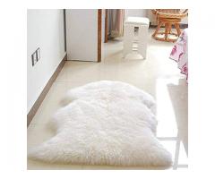 Deluxe Super Soft Fluffy Shaggy Home Decor Faux Sheepskin Rug for Bedroom Floor Sofa Cha