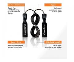 2 Pack Jump Rope Steel Wire Adjustable Jump Ropes with Anti-Slip Handles for Workout Fitness