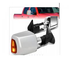 2016-2019 Toyota Tacoma Powered Adjustment Towing Mirrors - W/Heated+LED Turn Signal - Chrome Cover