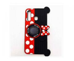 Galaxy A20 Case Cute Galaxy A30 Case, Galaxy A50 Case Minnie Mouse 3D Camera with Ring Grip Holder