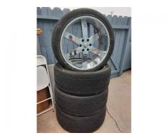 Wheels are sold with a used tire size 24 "