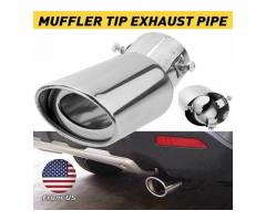 Auto Car Exhaust Pipe Tip Tail Muffler Stainless Steel Replacement Accessories A