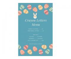 Crayon Letters & Names for Easter!