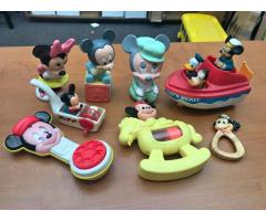 Lot of 8 Disneys Mickey Mouse Baby Toys Vintage