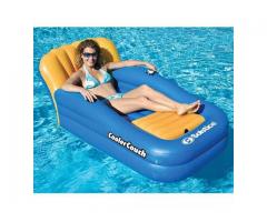 Floating Cooler Couch  Lounger  Beverage Storage   16 Can Capacity   Inflatable