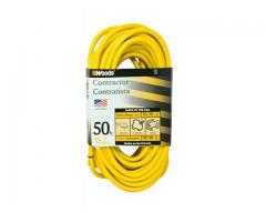 Extra Heavy Duty Outdoor Indoor Extension Cord 12-Gauge Electrical 50 Ft (219)