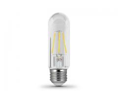 Feit 40-Watt Equiv T10 Dimmable Filament LED 90+ CRI Clear Glass Light Bulb