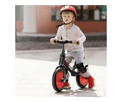 Children's Bike W/ Training Wheels & Pedals Balance Bike set, 2-6 Age