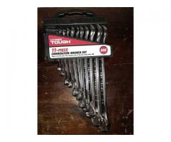 New Hyper Tough 11 Piece combination wrench set FREE SHIPPING!