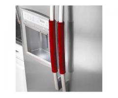 Refrigerator Door Handle Covers,Keep Your Kitchen Appliance Clean from Smudges-Red